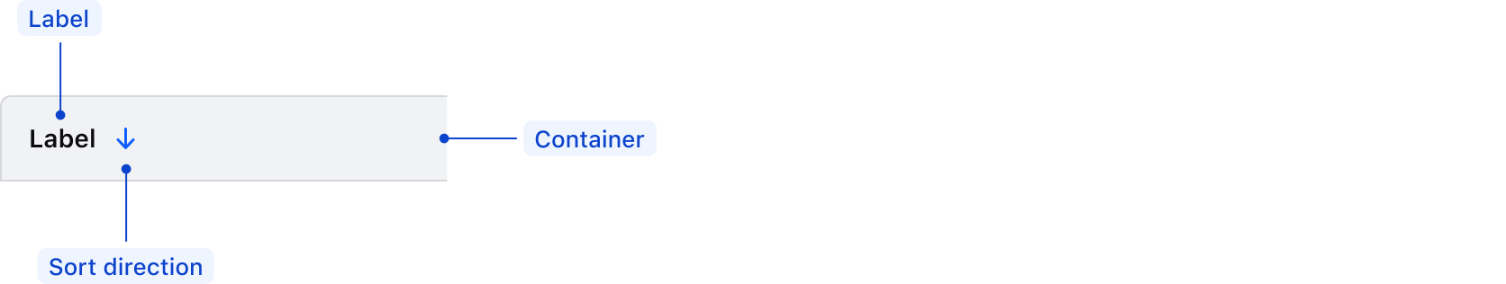 Table header anatomy